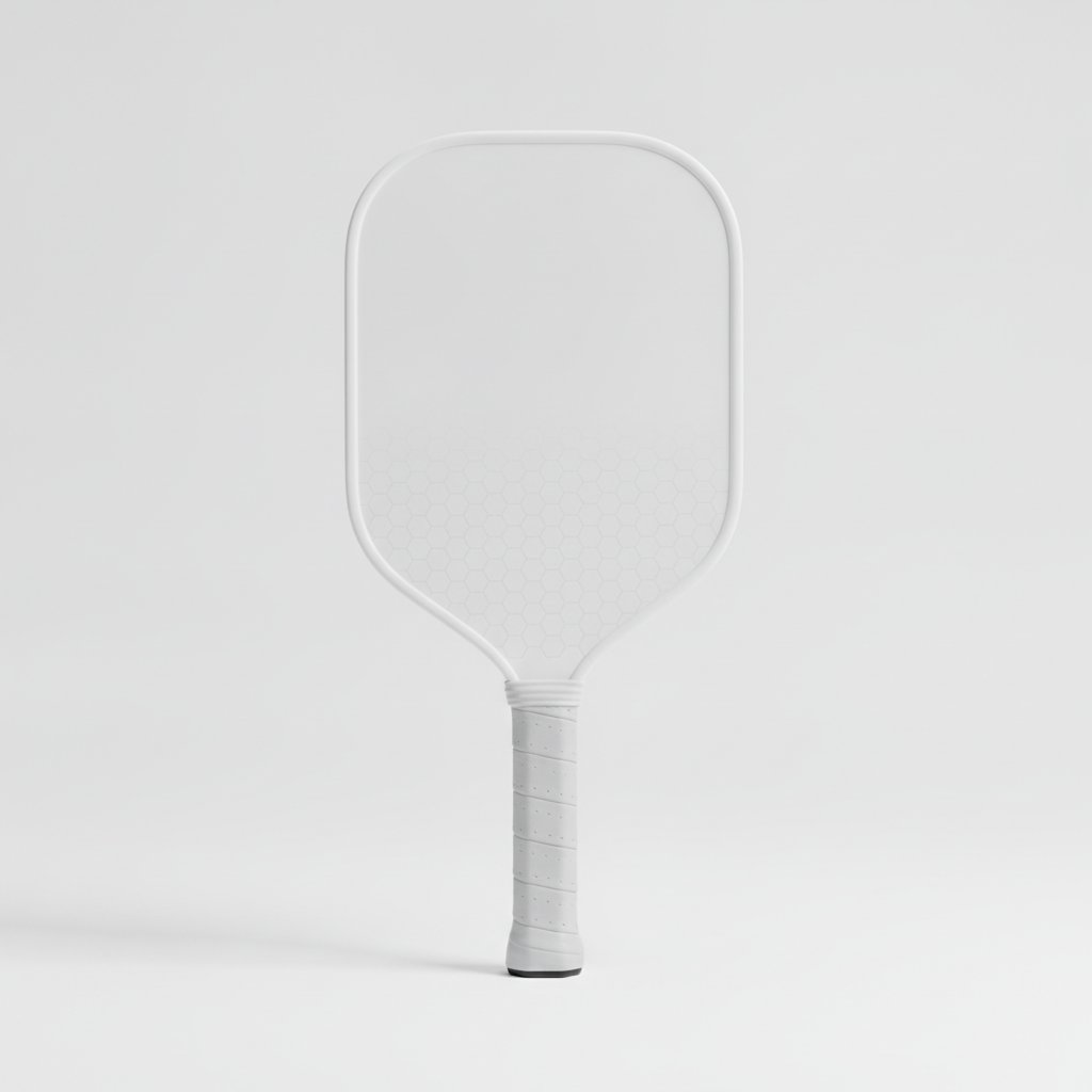 Featherlight Control paddle with matte white honeycomb face